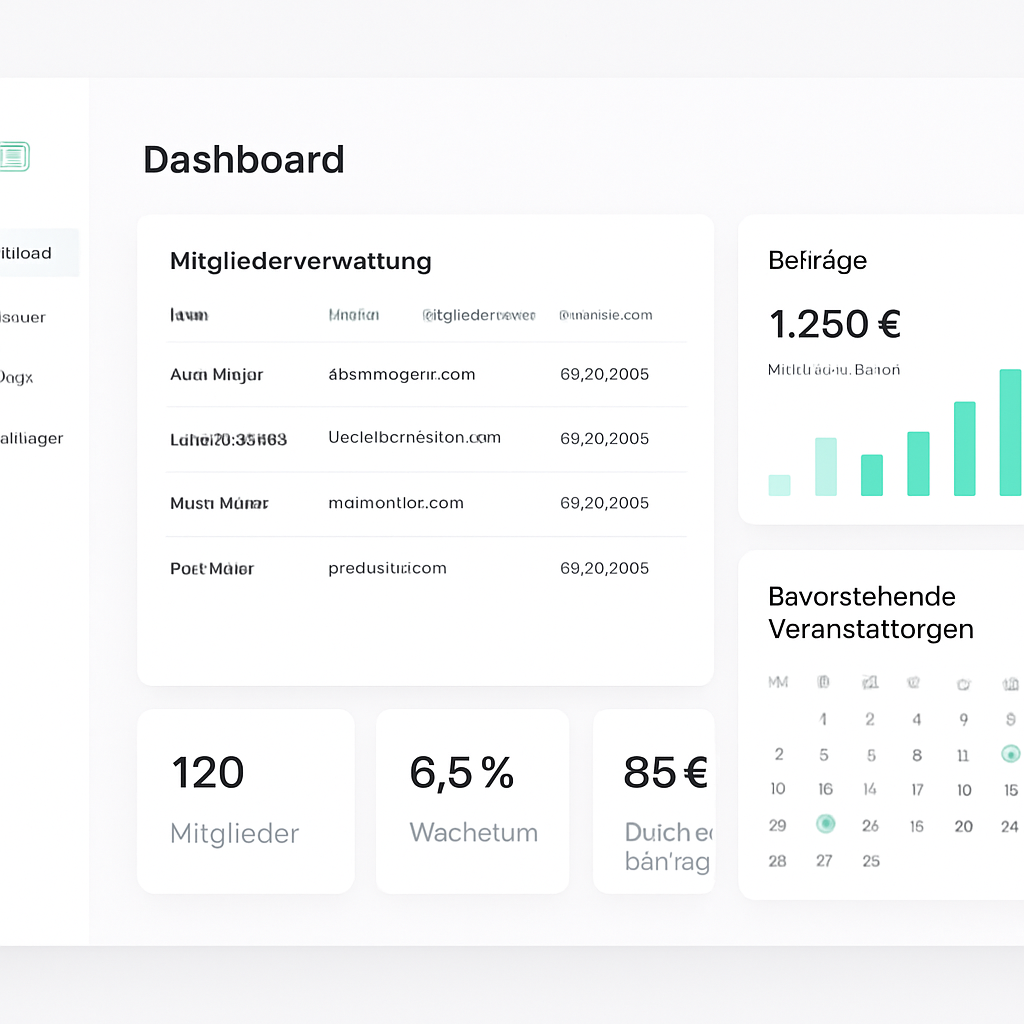 SAU-INDEX Dashboard mit Mitgliederverwaltung, Beiträgen, Terminen und Statistiken